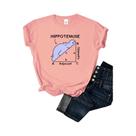 Camiseta Feminina Hippo Math Problem Com Mangas Estilo Harajuku, Moda Feminina