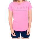 Camiseta feminina kavic tshirt rosa grow positive thoughts Camiseta feminina kavic tshirt rosa grow positive thoughts