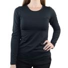 Camiseta Feminina Lezi Térmica Gola Redonda Preta - 5000765