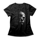 Camiseta Feminina Life's True Face Is The Skull Camiseta Feminina Life's True Face Is The Skull