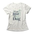 Camiseta Feminina Love And Dog