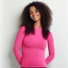 Camiseta Feminina Manga Longa Uv50 Inverno/verão Dry Fit Rosa Neon Camiseta Feminina Manga Longa Uv50 Inverno/verão Dry Fit Rosa Neon