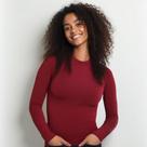 Camiseta Feminina Manga Longa Uv50 Inverno/verão Dry Fit Vinho
