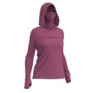Camiseta Feminina Mar Negro X-Protection 360 com Capuz e Buff (Líris, +50UV) Camiseta Feminina Mar Negro X-Protection 360 com Capuz e Buff (Líris, +50UV)