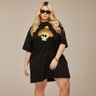 Camiseta Feminina Moda Jovem Oversized Plus Size Diversas Estampas 100% Algodão Verão