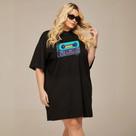 Camiseta Feminina Moda Jovem Oversized Plus Size Diversas Estampas 100% Algodão Verão