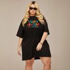 Camiseta Feminina Moda Jovem Oversized Plus Size Diversas Estampas 100% Algodão Verão