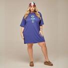 Camiseta Feminina Moda Jovem Oversized Plus Size Diversas Estampas 100% Algodão Verão