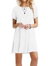 Camiseta feminina MOLERANI, casual, solta, branca, 3GG