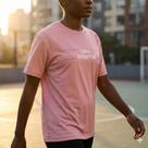 Camiseta Feminina New Balance Linear Performance Rosa Camiseta Feminina New Balance Linear Performance Rosa