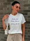 Camiseta Feminina Off Amor Amour Amore Camiseta Feminina Off Amor Amour Amore