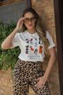 Camiseta Feminina Off Cachorros Camiseta Feminina Off Cachorros