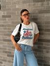 Camiseta Feminina Off White American Camiseta Feminina Off White American