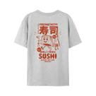 Camiseta Feminina Oversized Retrô Com Estampa De Sushi, Camiseta Divertida E Fofa De Comida Camiseta Feminina Oversized Retrô Com Estampa De Sushi, Camiseta Divertida E Fofa De Comida