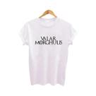 Camiseta Feminina Oversized Valar Morghulis, Camiseta Engraçada De Verão Com Tema De Programa De TV, Camiseta Feminina Oversized Valar Morghulis, Camiseta Engraçada De Verão Com Tema De Programa De TV,