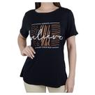 Camiseta Feminina Parado no Ar Viscose Believe Preta - 8511