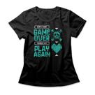 Camiseta Feminina Play Again Studio Geek