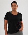 Camiseta Feminina Plus Size Dry Fit Poliamida Premium Academia Treino Blusa Fitness Não Transparece