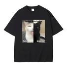 Camiseta Feminina Plus Size Engraçada com Estampa de Meme - Manga Curta e Caimento Solto Camiseta Feminina Plus Size Engraçada com Estampa de Meme - Manga Curta e Caimento Solto