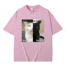 Camiseta Feminina Plus Size Engraçada com Estampa de Meme - Manga Curta e Caimento Solto Camiseta Feminina Plus Size Engraçada com Estampa de Meme - Manga Curta e Caimento Solto