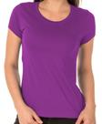 Camiseta Feminina Premium 100% Algodão Roxo - Malha 160g/m² Camiseta Feminina Premium 100% Algodão Roxo - Malha 160g/m²