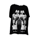 Camiseta Feminina Preta De Manga Curta Y2K, Estilo Cool E Fofo, Harajuku Punk, Subcultura Japonesa,