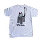 Camiseta Feminina Preta Slim Fit Com Estampa Divertida E Moderna, Estilo Clássico Solto, Manga