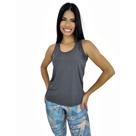 Camiseta Feminina Regata UV 50+ New Fit Cinza