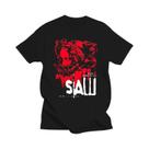 Camiseta Feminina Retrô De Terror Com Estampa De Cabeça De SAW, Gola Redonda, Estilo Harajuku, Top