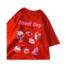 Camiseta Feminina Rosa com Estampa de Sorvete - Algodão Macio e Respirável Camiseta Feminina Rosa com Estampa de Sorvete - Algodão Macio e Respirável