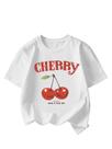 Camiseta feminina RoseSeek Cherry Leopard de manga curta 11Y Camiseta feminina RoseSeek Cherry Leopard de manga curta 11Y