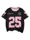 Camiseta feminina RoseSeek Cherry Leopard de manga curta 11Y Camiseta feminina RoseSeek Cherry Leopard de manga curta 11Y