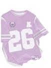 Camiseta feminina RoseSeek Color Block Number Graphic 9Y Mauve