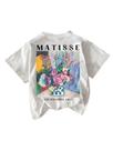 Camiseta feminina RoseSeek com estampa gráfica de letras vintage Camiseta feminina RoseSeek com estampa gráfica de letras vintage