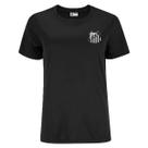 Camiseta Feminina Santos Baby Look Preta Licenciada SC