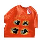 Camiseta Feminina Soltinha com Estampa de Gato Preto - Algodão Confortável para o Verão