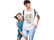 Camiseta Feminina Super Mãe Dia dos Pais Pães Maes Branca