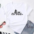 Camiseta Feminina T-Shirt Religiosa Camiseta Feminina T-Shirt Religiosa