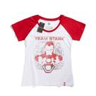 Camiseta feminina team stark - guerra civil