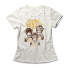 Camiseta Feminina Three Wise Monkeys Camiseta Feminina Three Wise Monkeys