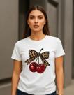 Camiseta Feminina Tshirt Cherry Sweet Cereja Blusinha Blusa
