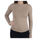Camiseta Feminina Upman Térmica ML Bege Capuccino - 245RS