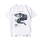 Camiseta Feminina Vintage Com Anatomia De Tubarão-baleia, Camiseta Unissex De Hip Hop Casual Para