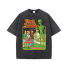 Camiseta Feminina Vintage Com Estampa De Alienígena Desgastada Em Algodão, Manga Curta, Respirável Camiseta Feminina Vintage Com Estampa De Alienígena Desgastada Em Algodão, Manga Curta, Respirável