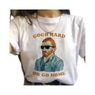 Camiseta Feminina Vintage Dos Anos 90 Harajuku Van Gogh Com Pintura a Óleo, Camiseta Engraçada E