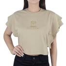 Camiseta Feminina Voorth Cropped Bege - 5624 Camiseta Feminina Voorth Cropped Bege - 5624