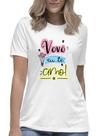 Camiseta feminina vovó eu te amo colorido avó blusa camisa