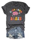 Camiseta feminina Ymoshoe WildPurple Teach Them Love Them
