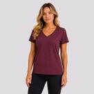 Camiseta Fila Regular V Basic Classic Feminina Bordô