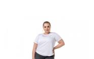 Camiseta Fitness Basica Classic Plus Size Feminino Adulto Ref 4421057